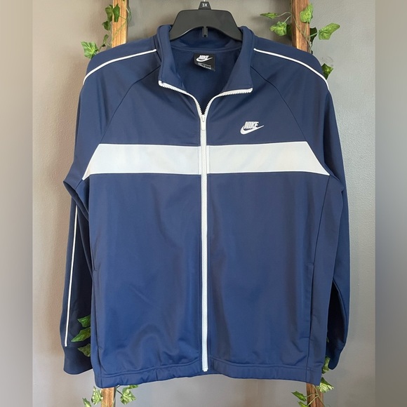 Nike Sportswear Jacket Nike NSW Classic Full Zip Track Jacket Retro Blue EUC - Picture 1 of 6